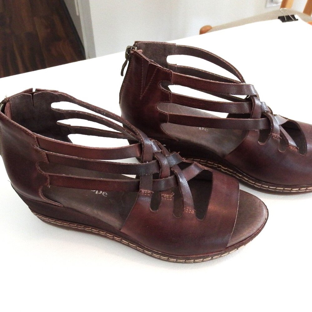 Antelope Dark Brown Gladiator Sandals